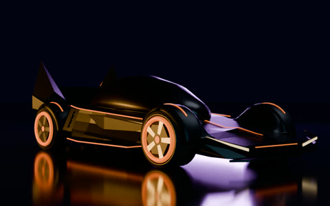 標準の黒い車